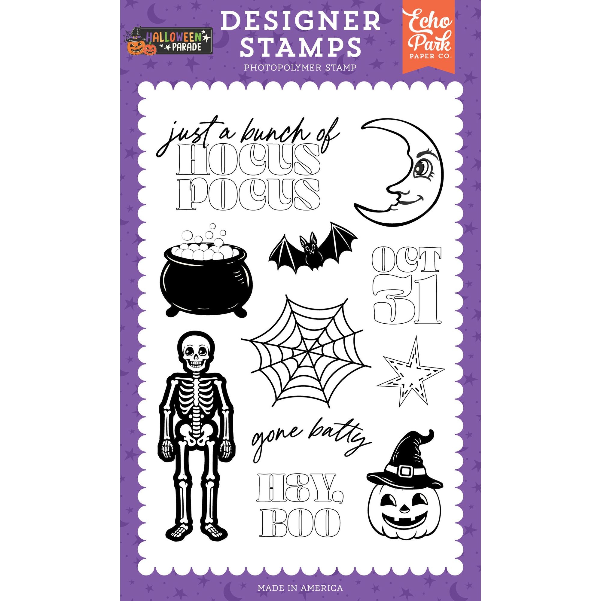 Echo Park Gone Batty Clear Stamps hpd511044