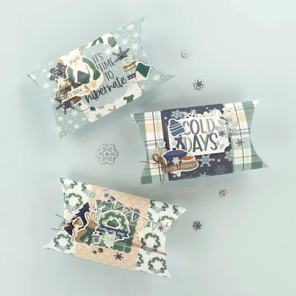 Echo Park Snow Day 12 x 12 Collection Kit sd469016 Gift Boxes