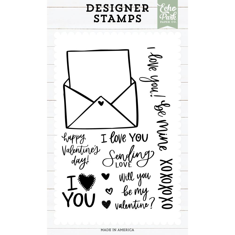 Echo Park Valentine Mail Clear Stamps epstamp212