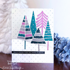 Simon Says Stamp Electric Tree Outlines Wafer Dies s900 All The Joy Christmas Card