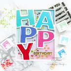 Simon Says Stamp Embellishment Mix Electric Lime 0525el Moments in Time Birthday Card | color-code:ALT03