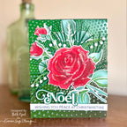 Simon Says Stamp Elegant Rose Wafer Dies 1389sdc STAMPtember Christmas Card