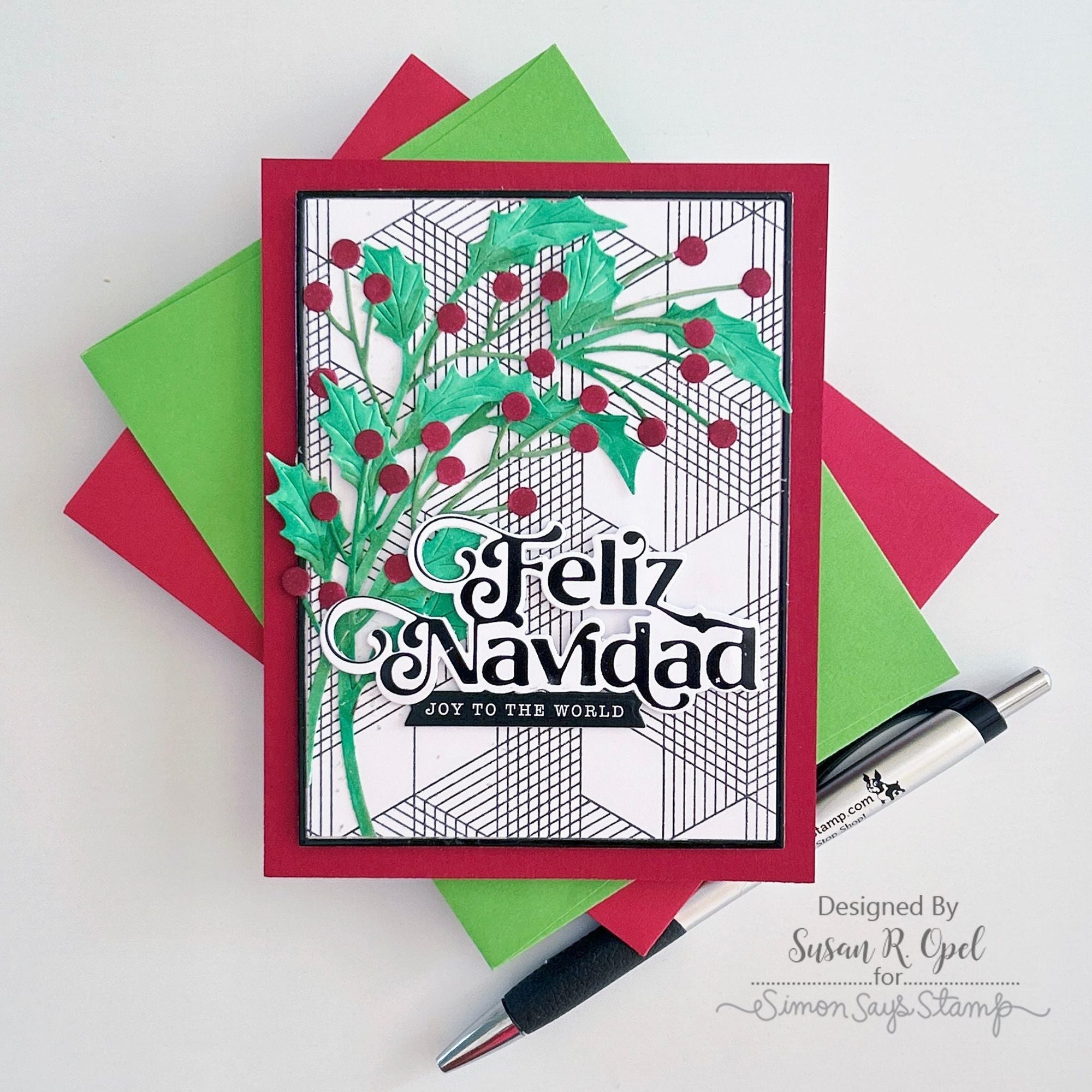 Simon Says Stamp Elegantly Modern Christmas Wafer Dies sssd112875c Stamptember Christmas Card