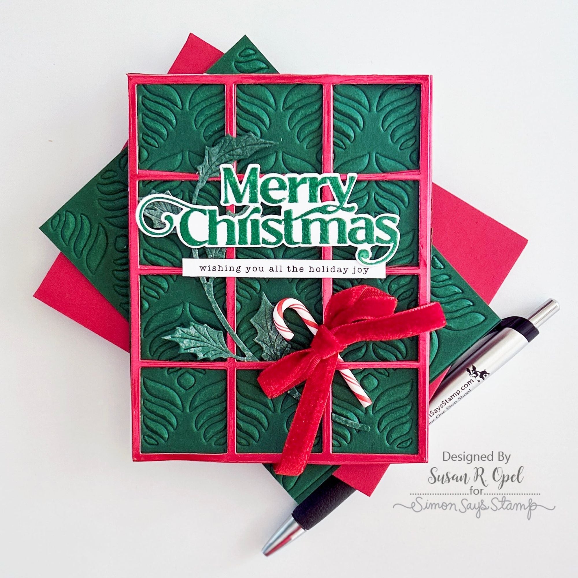 Simon Says Stamp Elegantly Modern Christmas Wafer Dies sssd112875c Stamptember Christmas Card