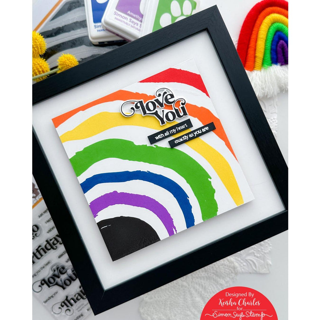 Simon Says Stamp And Dies Elegantly Modern Greetings set634em Dear Friend Love You Wall Art | color-code:ALT02