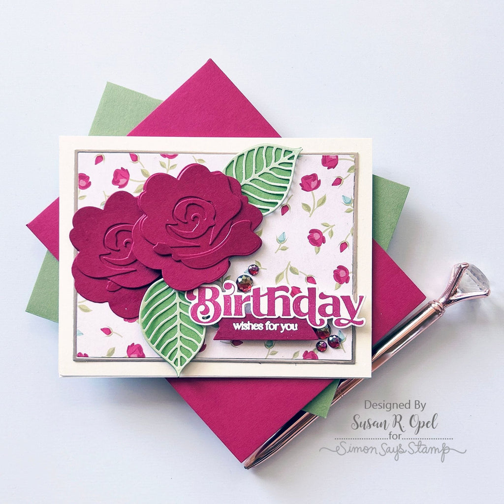 Simon Says Stamp And Dies Elegantly Modern Greetings set634em Dear Friend