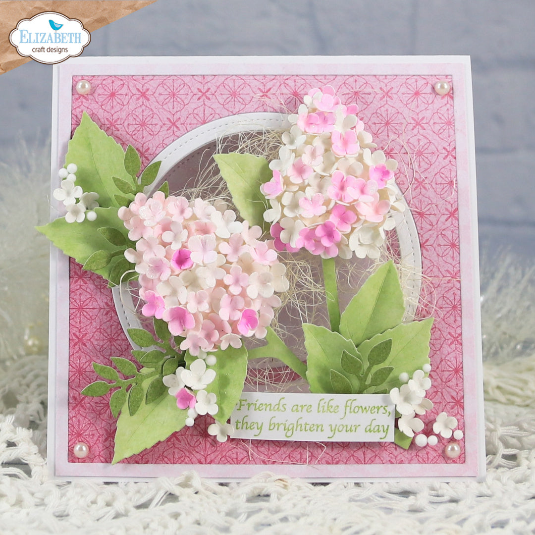Elizabeth Craft Designs Bloom Sentiments Clear Stamps cs450 friends