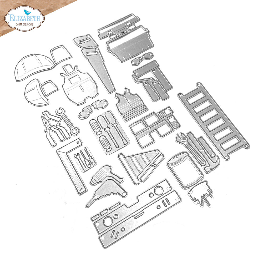 Elizabeth Craft Designs Construction Accessories Dies 2289 pieces