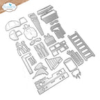 Elizabeth Craft Designs Construction Accessories Dies 2289 pieces