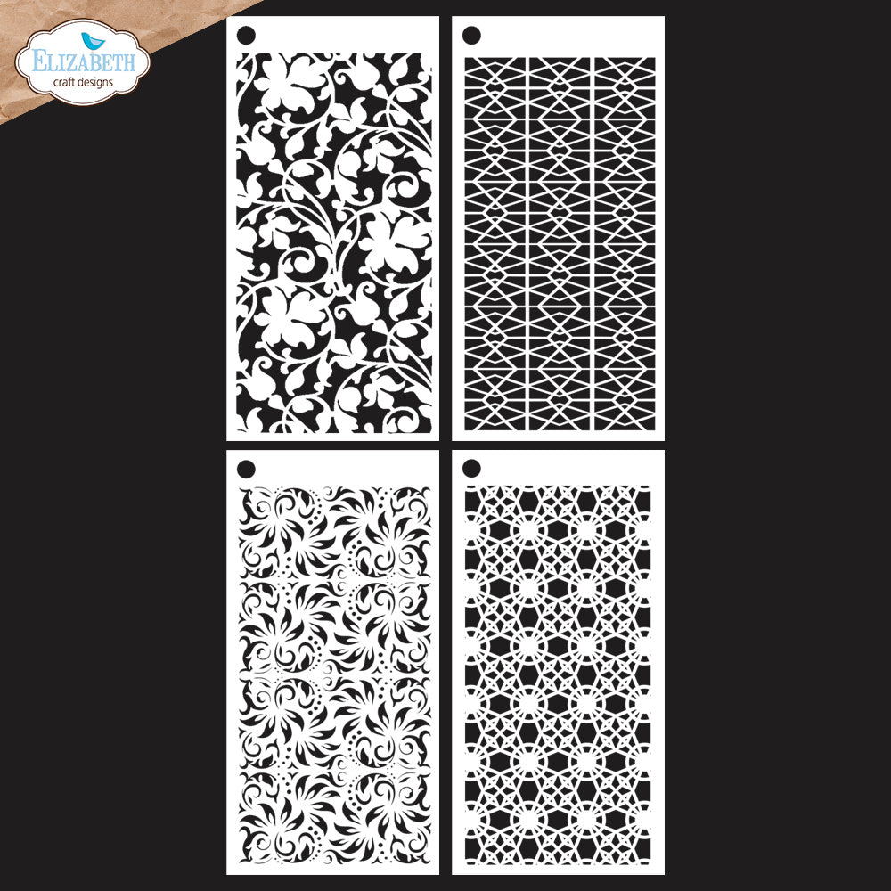 Elizabeth Craft Designs Journal Stencils 7 s056