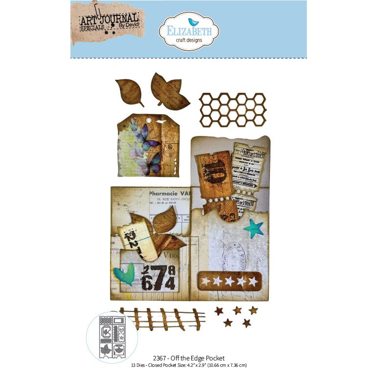 Elizabeth Craft Designs Off the Edge Pocket Dies 2367