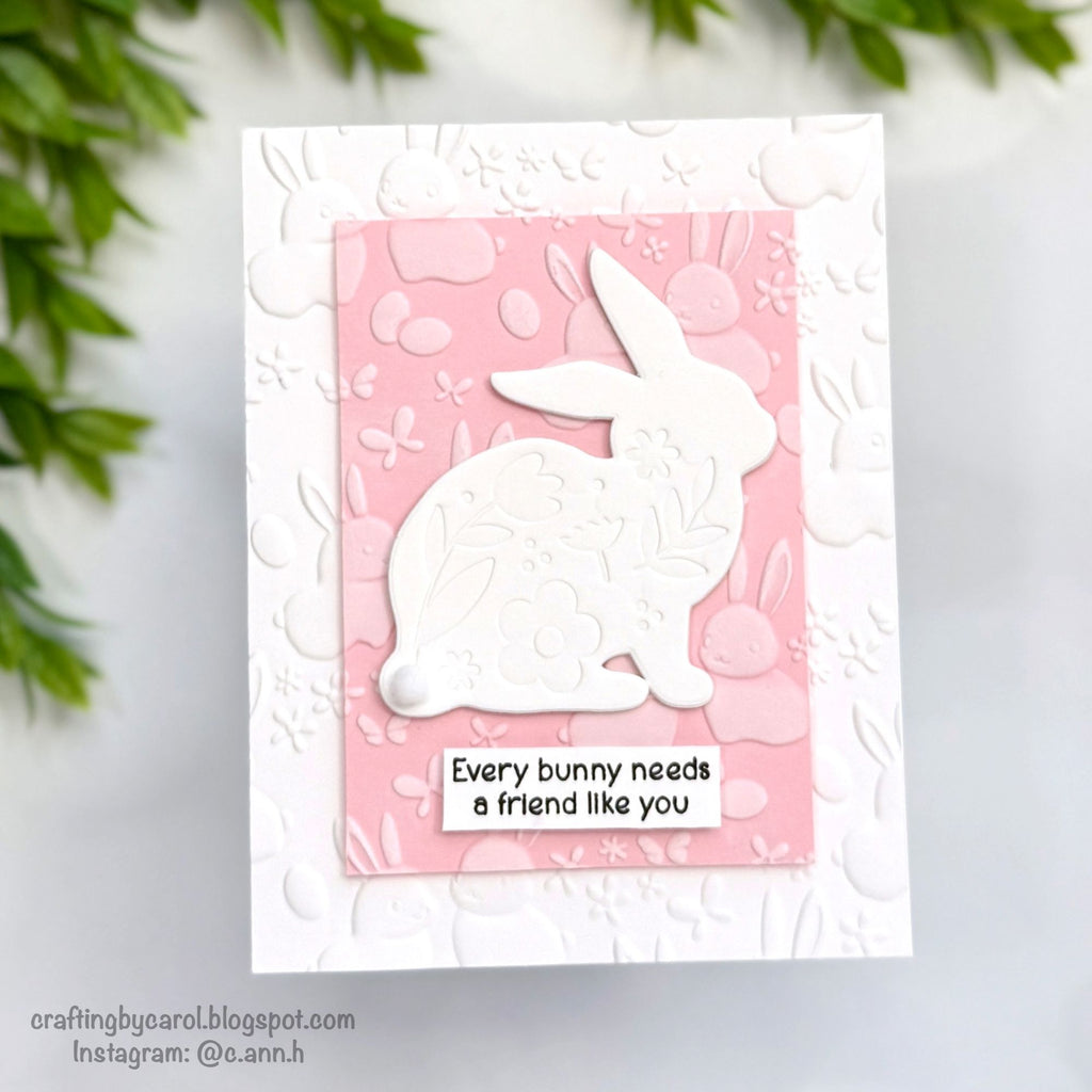 Simon Says Stamp Embellished Bunny Wafer Dies 1581sd Beautiful Moments Easter Card