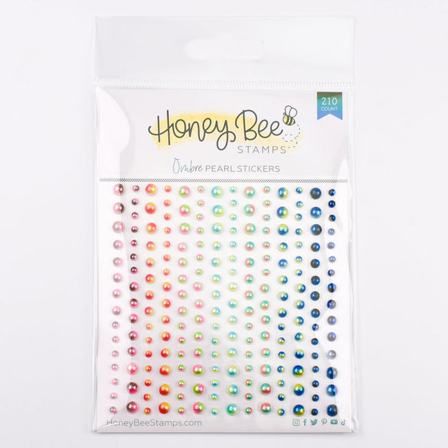 Honey Bee Ombre Pearl Stickers hbgs-prl11 rainbow in package