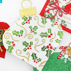Emily Moore Designs Curvy Ornament Nested Die die-con holly and swirls