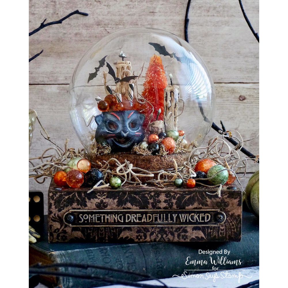 Tim Holtz Distress Spray Stain Spiced Marmalade Ranger TSS42501 Halloween Globe Project | color-code:ALT02