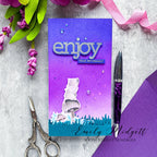 CZ Designs Enjoy Phrases Wafer Dies czd211c Stamptember Retirement Card | color-code:ALT01