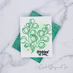 Simon Says Stamp Eucalyptus Branch Wafer Dies 1206sd DieCember Thinking of You Card
