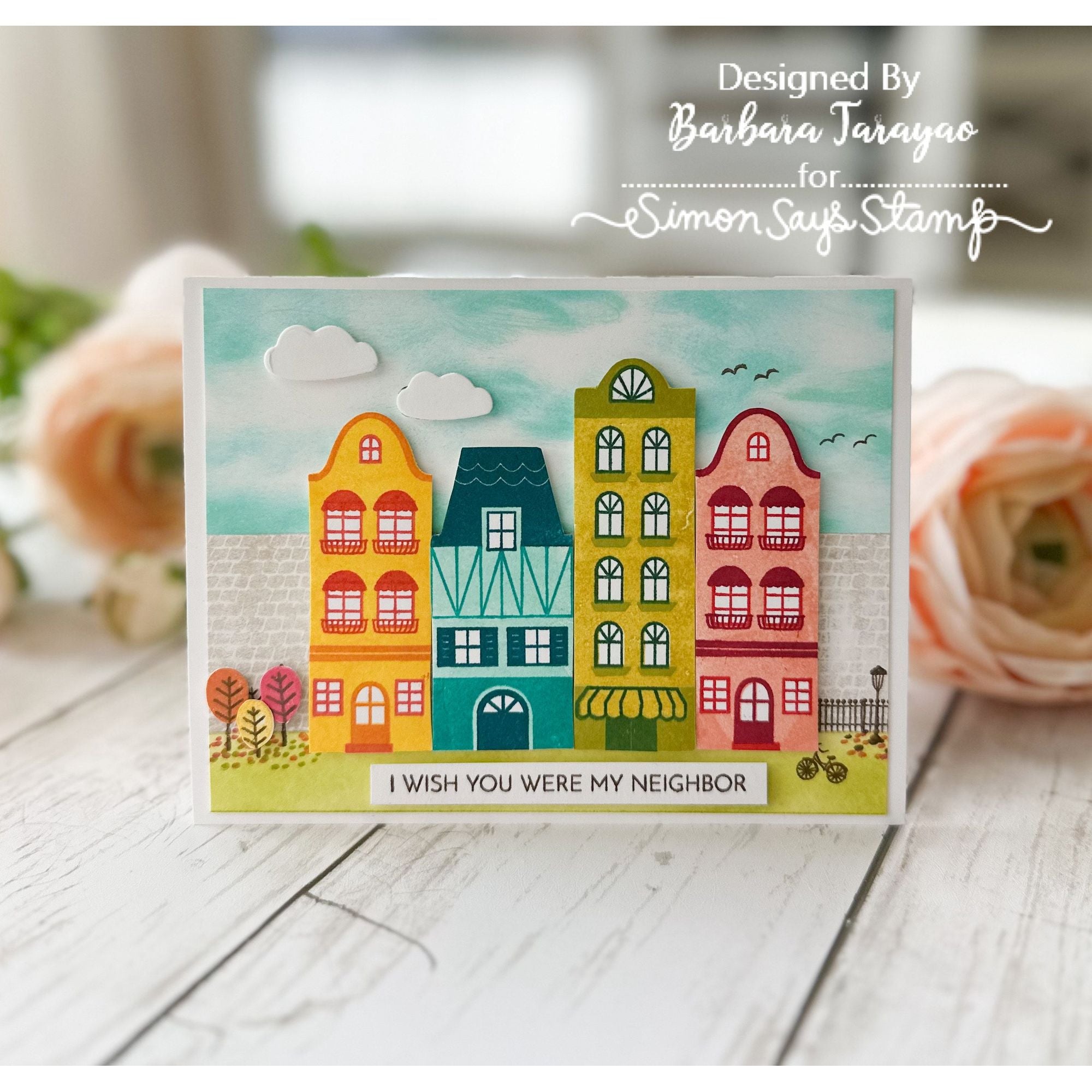 Simon Says Stamps And Dies European Street Add-ons Smitten Friend Card