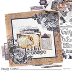 Simple Stories Vintage Essentials Washi Tape 20428 Documented Together Couples Layout
