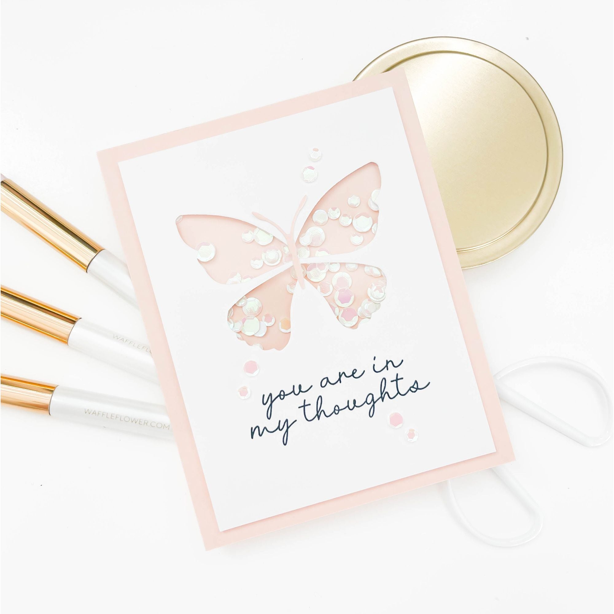 Simon Says Stamp Exquisite Butterfly Wafer Dies s999 You Are My Favorite Thinking of You Card