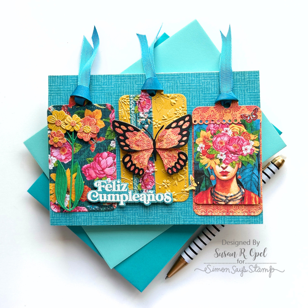 Simon Says Stamp Exquisite Butterfly Wafer Dies s999 You Are My Favorite Feliz Cumpleaños Card