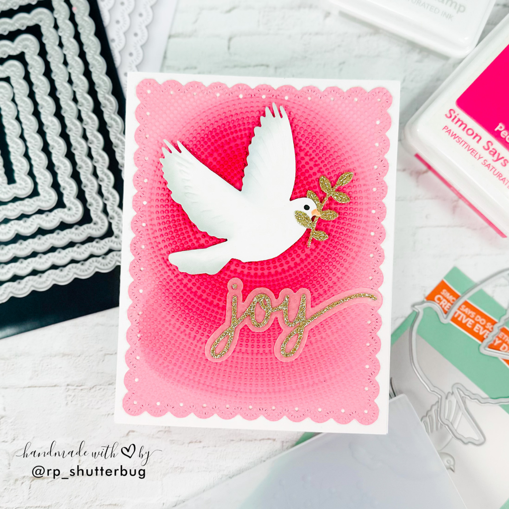 Simon Says Stamp Eyelet Layer Frames Wafer Dies s1059 DieCember Christmas Card