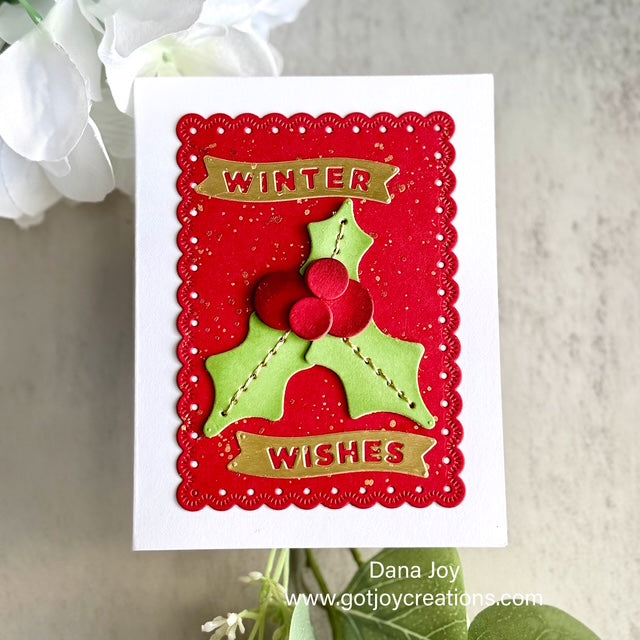 Simon Says Stamp Eyelet Layer Frames Wafer Dies s1059 DieCember Christmas Card | color-code:ALT06