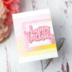 Simon Says Stamp Eyelet Layer Frames Wafer Dies s1059 DieCember Birthday Card