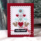 Simon Says Stamp Eyelet Layer Frames Wafer Dies s1059 DieCember Christmas Card