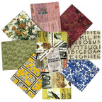 Tim Holtz Fabric Palette Canvas Collage Bundle of 8 Fat Quarters CLOTH