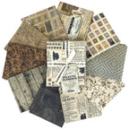 Tim Holtz Fabric Palette Fat Quarters Bundle Blue Teal Green And Neutral