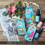 Tim Holtz Cling Rubber Stamps Christmas Cartoons cms473 christmas tags