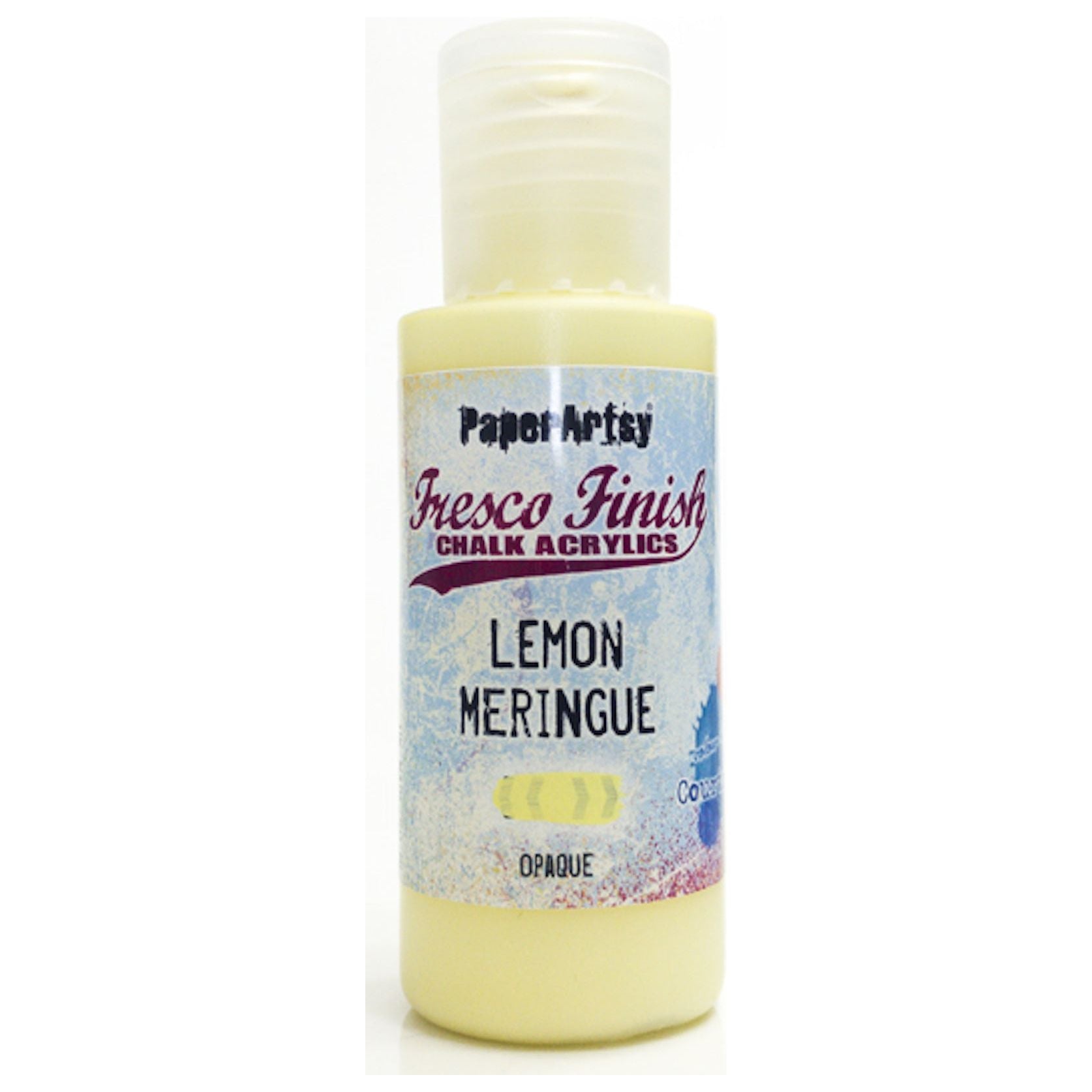 Paper Artsy Fresco Finish LEMON MERINGUE Chalk Acrylic Paint 1.69oz ff142*