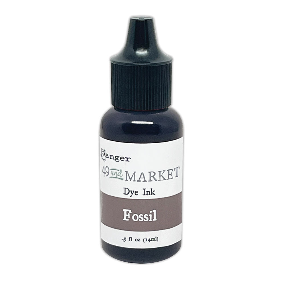 Ranger 49 and Market Fossil Dye Ink Pad And Reinker Bundle