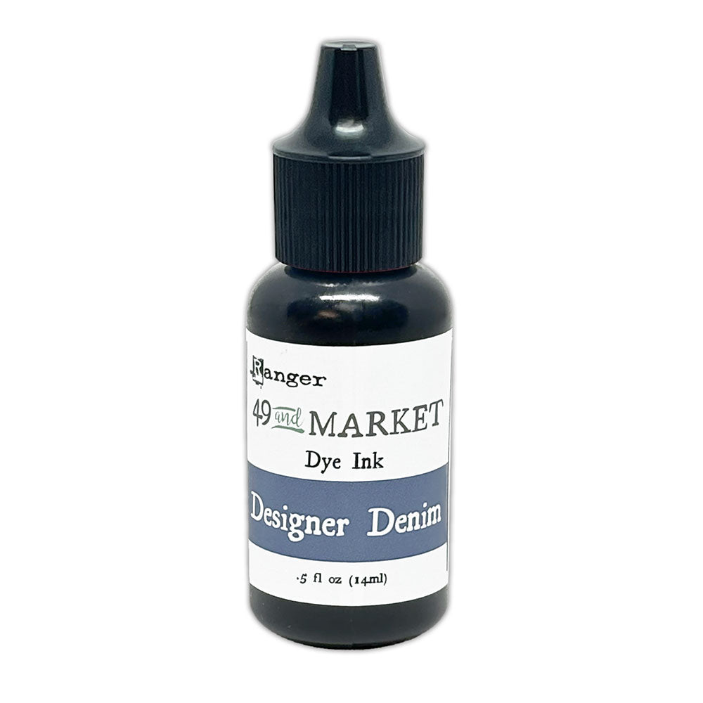 Ranger 49 and Market Designer Denim Dye Ink Pad And Reinker Bundle