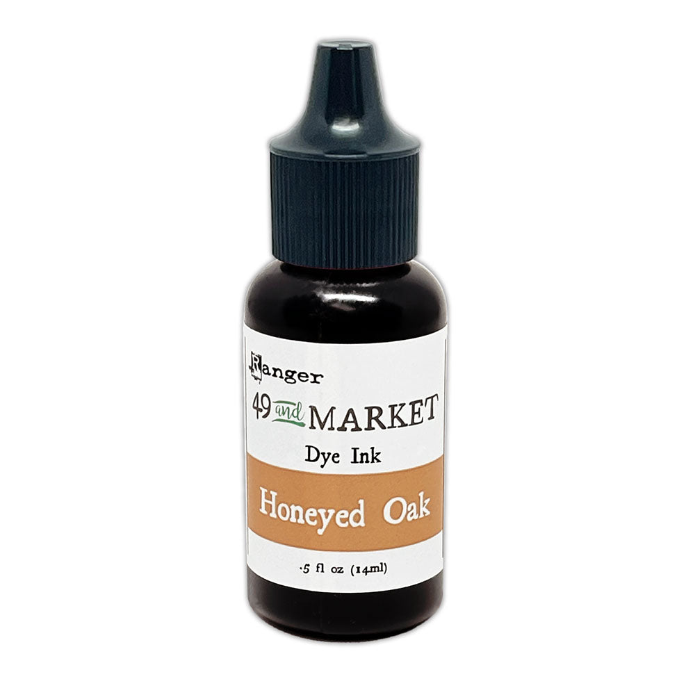 Ranger 49 and Market Honeyed Oak Dye Ink Pad And Reinker Bundle