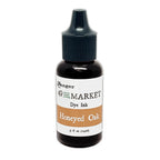 Ranger 49 and Market Honeyed Oak Dye Ink Pad And Reinker Bundle