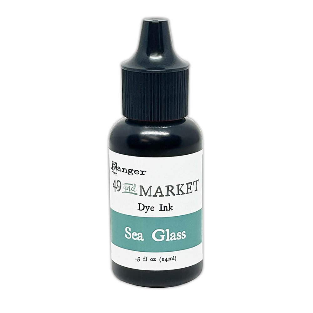 Ranger 49 and Market Sea Glass Dye Ink Pad And Reinker Bundle