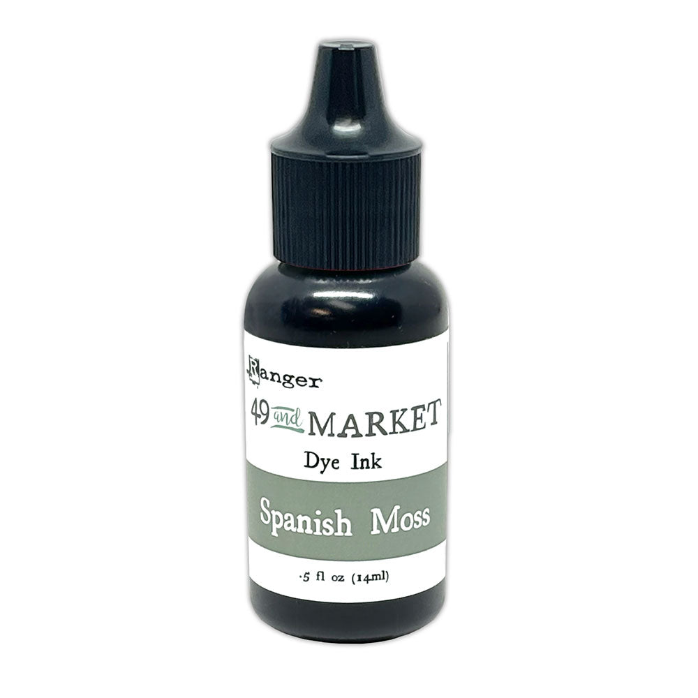 Ranger 49 and Market Spanish Moss Dye Ink Pad And Reinker Bundle