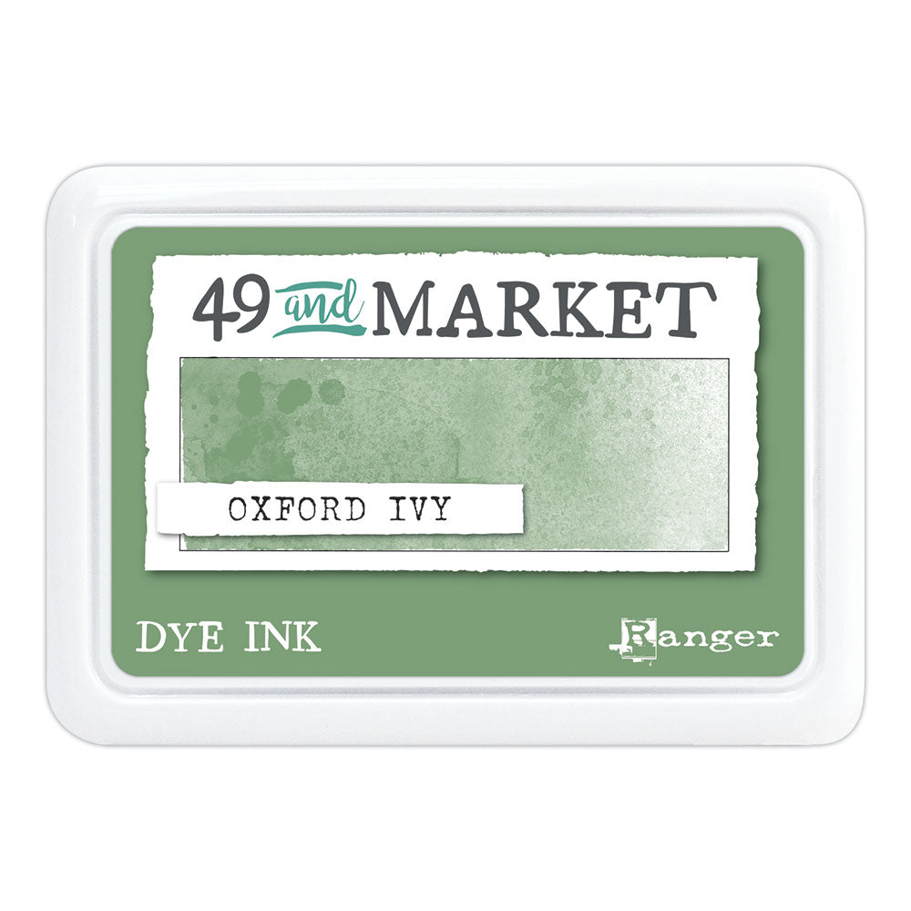 Ranger 49 and Market Oxford Ivy Dye Ink Pad And Reinker Bundle