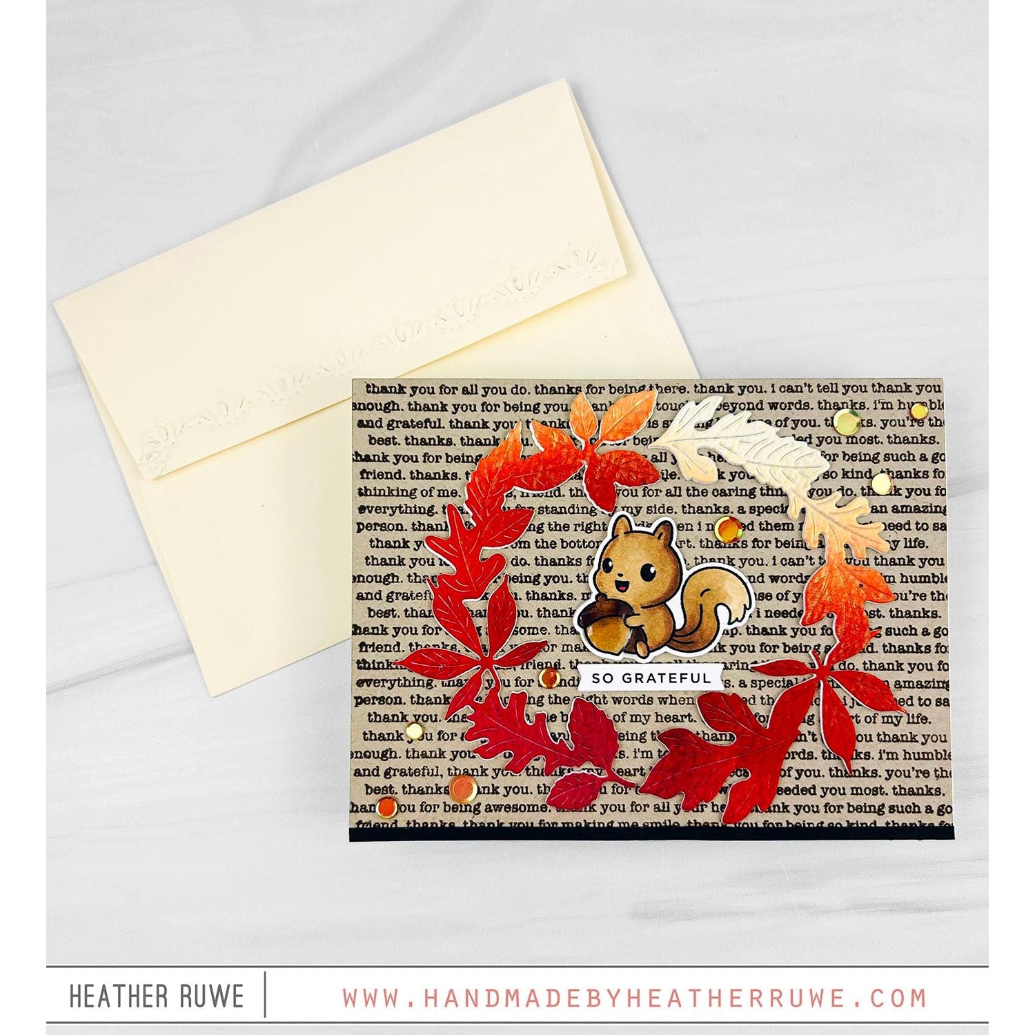 CZ Design EZ Strips Fall czez008 STAMPtember Grateful Card