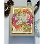 Simon Says Stamp Fall Wreath Wafer Dies s1077 STAMPtember Thank You Card