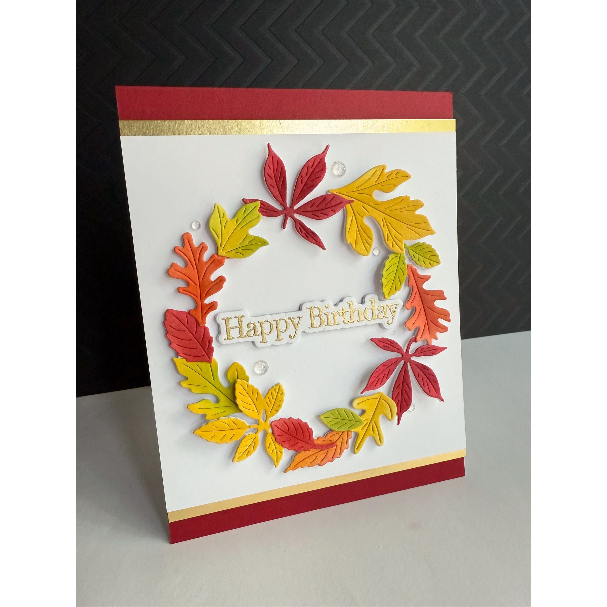 Simon Says Stamp Fall Wreath Wafer Dies s1077 STAMPtember Birthday Card | color-code:ALT05