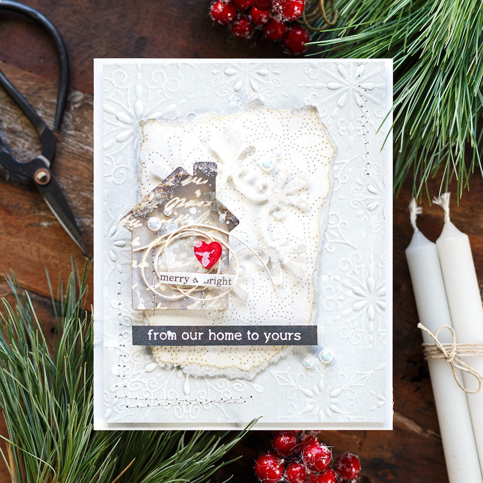 Simon Says Stamp Embossing Folder Fanciful Flurries sf336 Christmas Card | color-code:ALT04