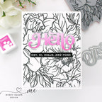 Simon Says Stamp Fancy Hello Wafer Dies sssd112803 Dear Friend Hello Card | color-code:ALT09