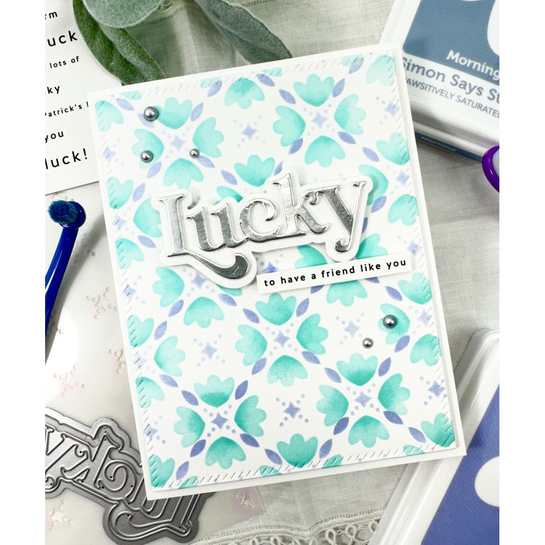 Simon Says Stamp Fancy Lucky Wafer Dies 1025sd Splendor Lucky Card | color-code:ALT03