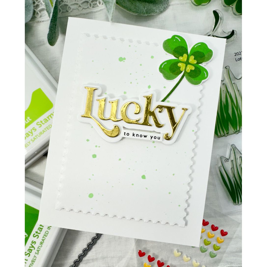 Simon Says Stamp Fancy Lucky Wafer Dies 1025sd Splendor Lucky Card | color-code:ALT06