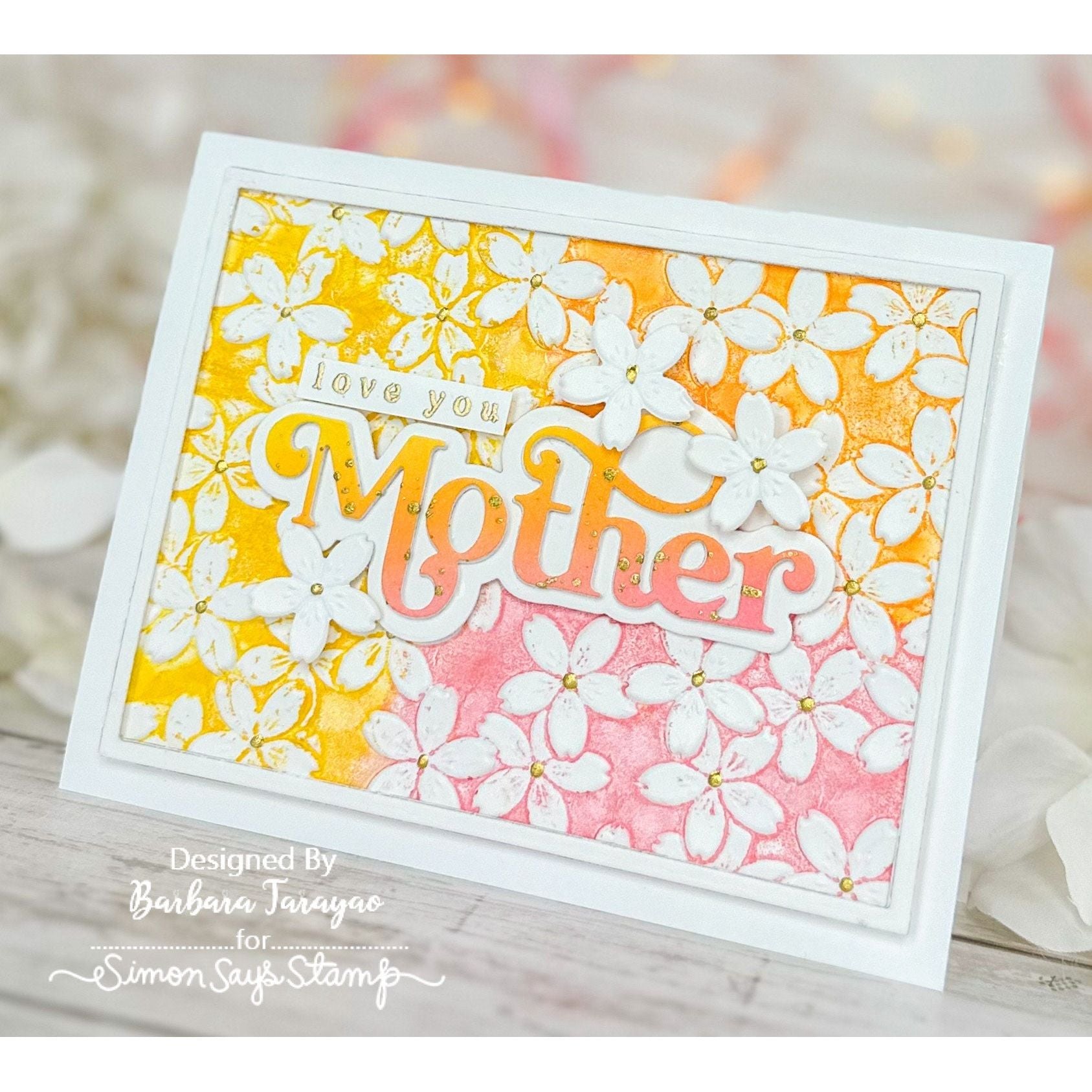 Simon Says Stamp Fancy Mother Wafer Dies 1061sd Be Bold Mother's Day Card