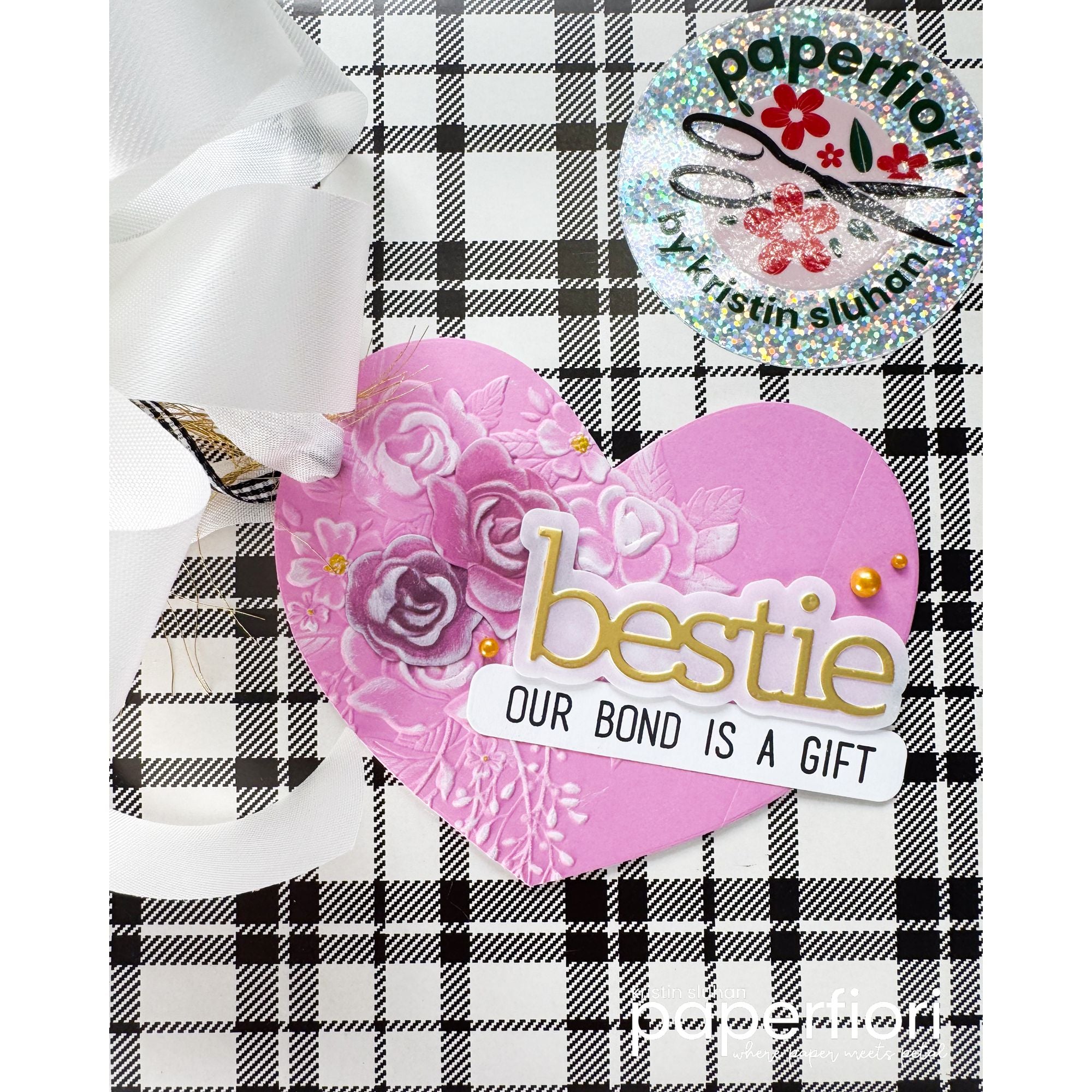 Simon Says Stamp Embossing Folder and Cutting Dies Fancy Rose Bouquet sfd525 Heart to Heart