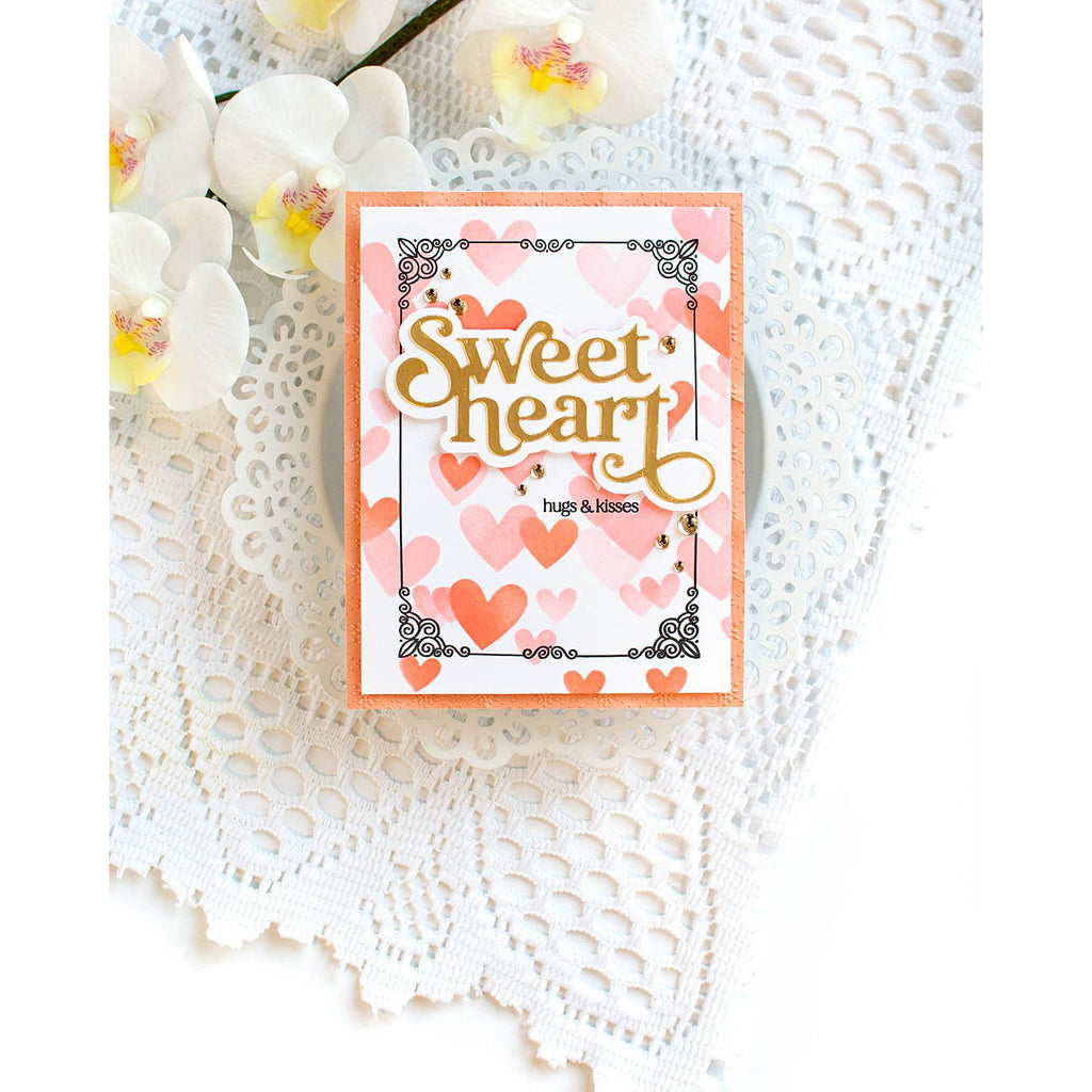 Simon Says Stamp Fancy Sweetheart Wafer Dies 1032sd Sweetheart Love Card | color-code:ALT04